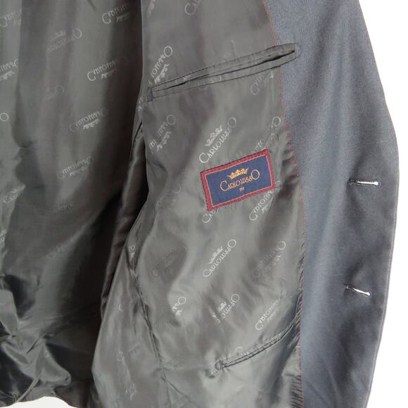 Carlo Lusso Pantsuit High Twist Super Deluxe Deluxe Microtech Suit Size 44 - Picture 8 of 14